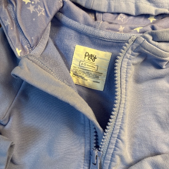 Little sleepies Girls zip up sweatshirt 6-12 months - Picture 4 of 5